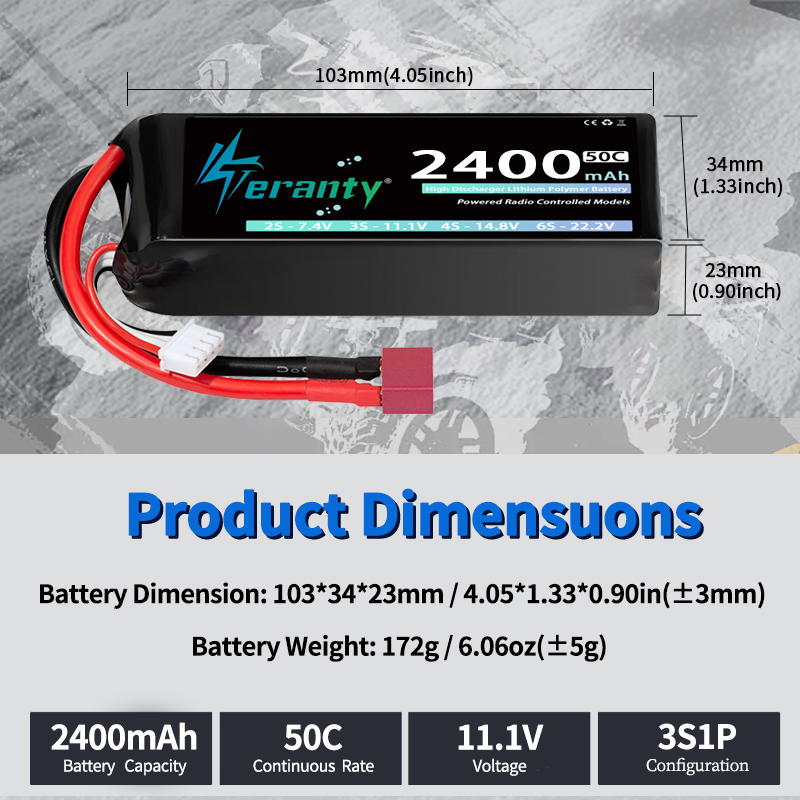 TERANTY 3S 2200/2400/2600mAh 리 - Drone Battery 3S 리뷰 및 가격
