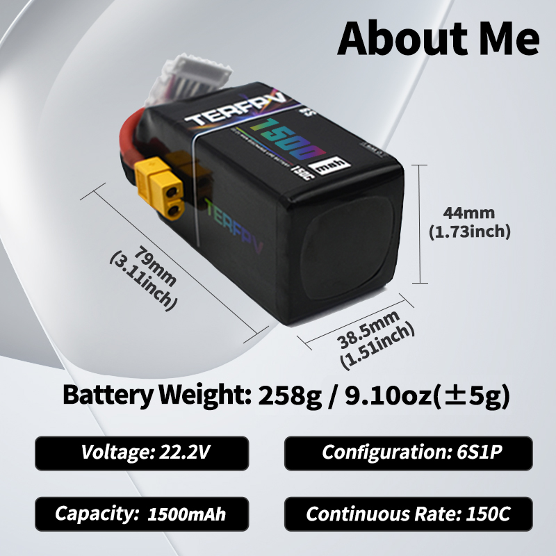 TERFPV Lipo 배터리 6S 22.2V 1300/ - Drone Battery Lipo 리뷰 및 가격