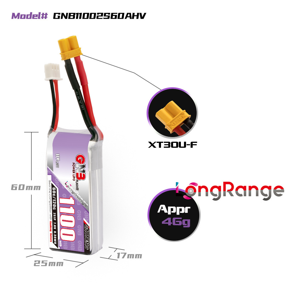 GNB 1100mAh 2S 3S 4S 6S 60C/12 - Drone Battery 4S 리뷰 및 가격